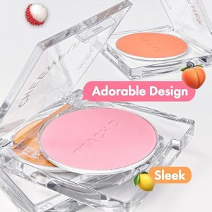 PEACH C Cheerful Blusher | Yellow Orange Cheeks Powder Makeup | Korean Makeup Creamy Blush | Powder Compact Make Up Blush